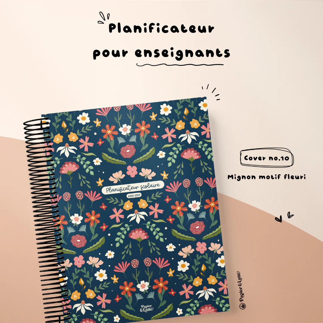 Planificateur pour enseignant 2026-2027 ( 5 périodes 3 Am- 2 Pm)