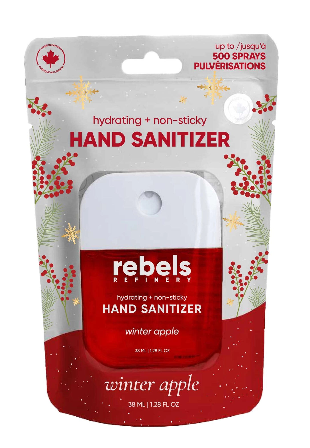 Désinfectant pour les mains de poche - Pomme d'hiver