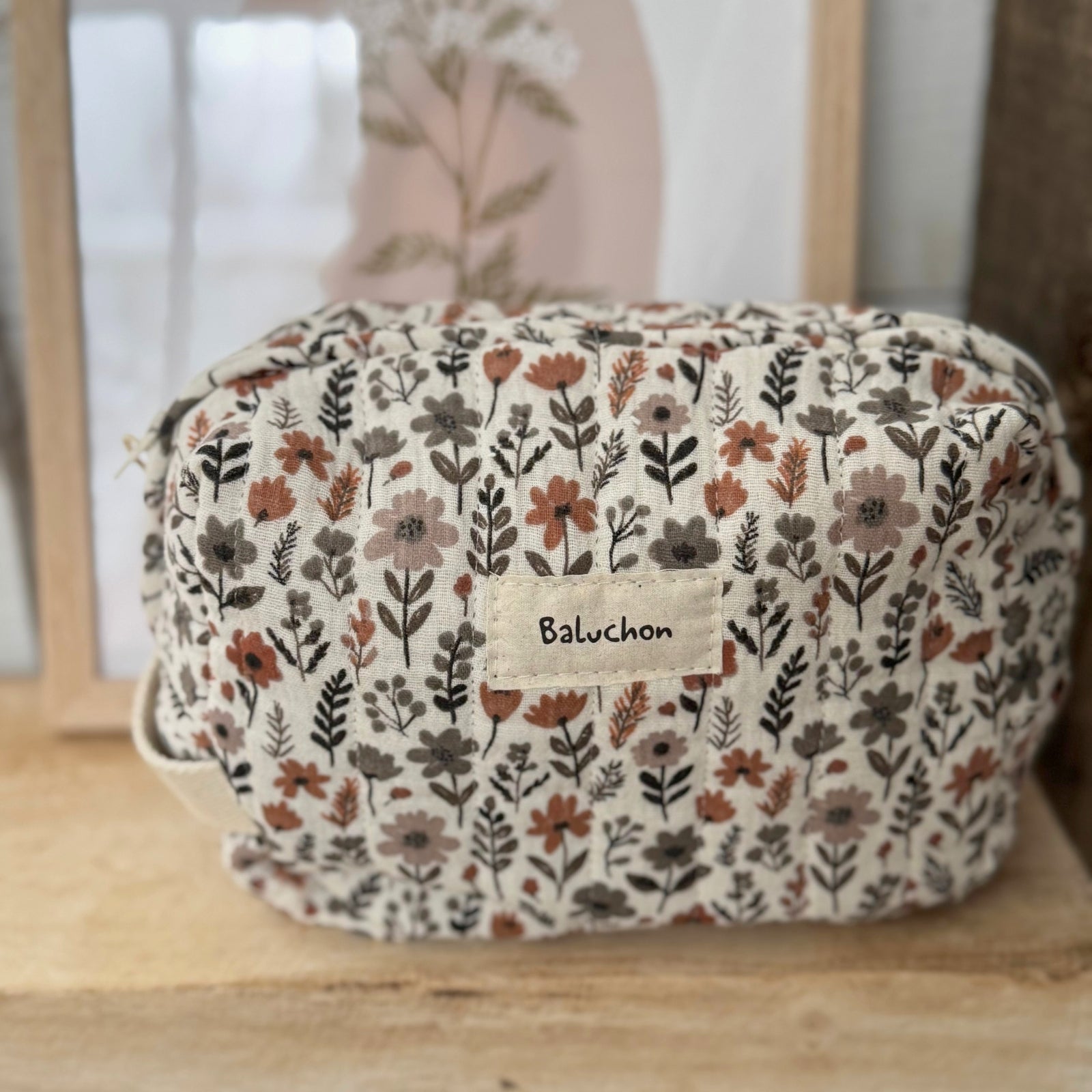 Sac à cosmétique format moyen avec sangle