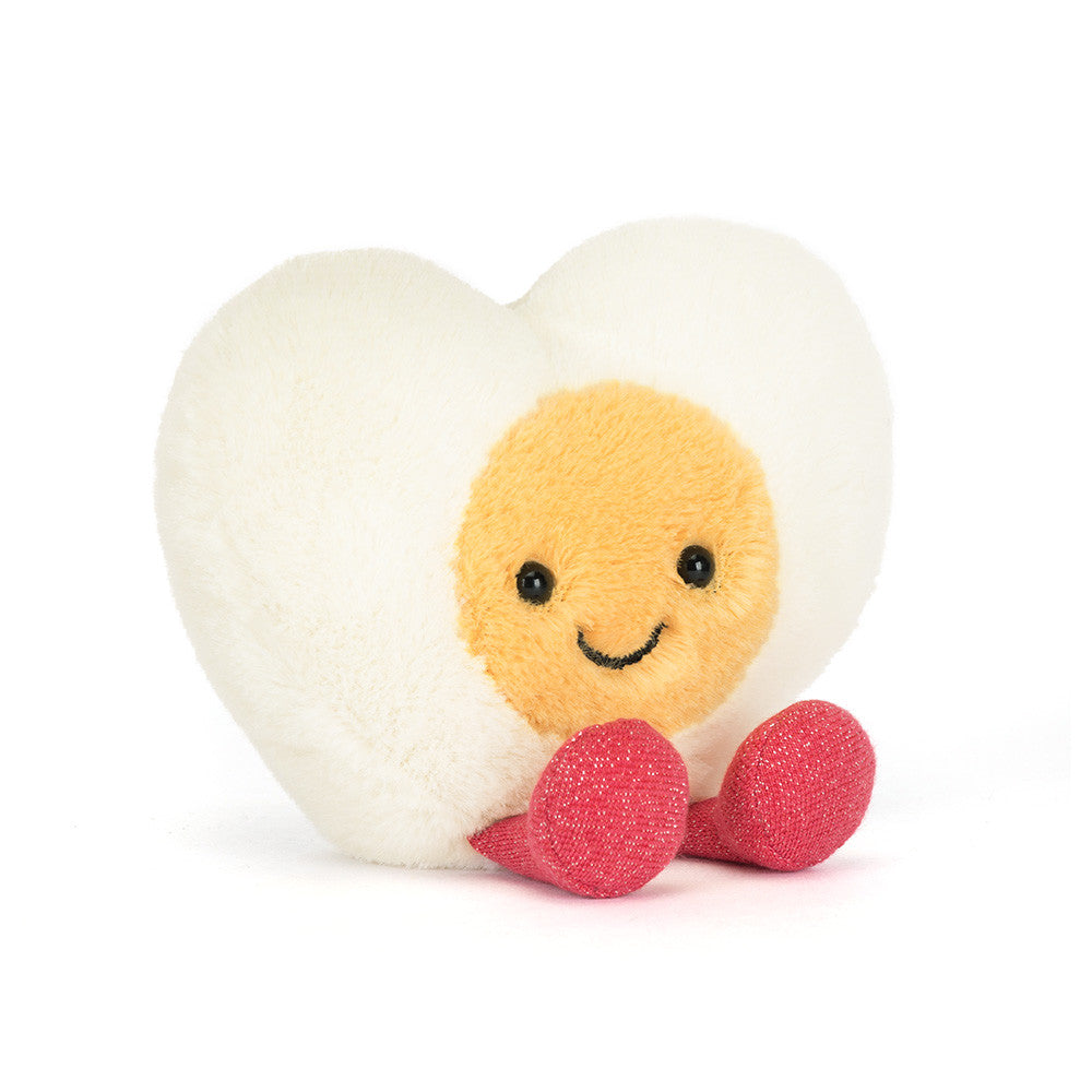 Peluche - Amuseables Œuf dur en forme de cœur