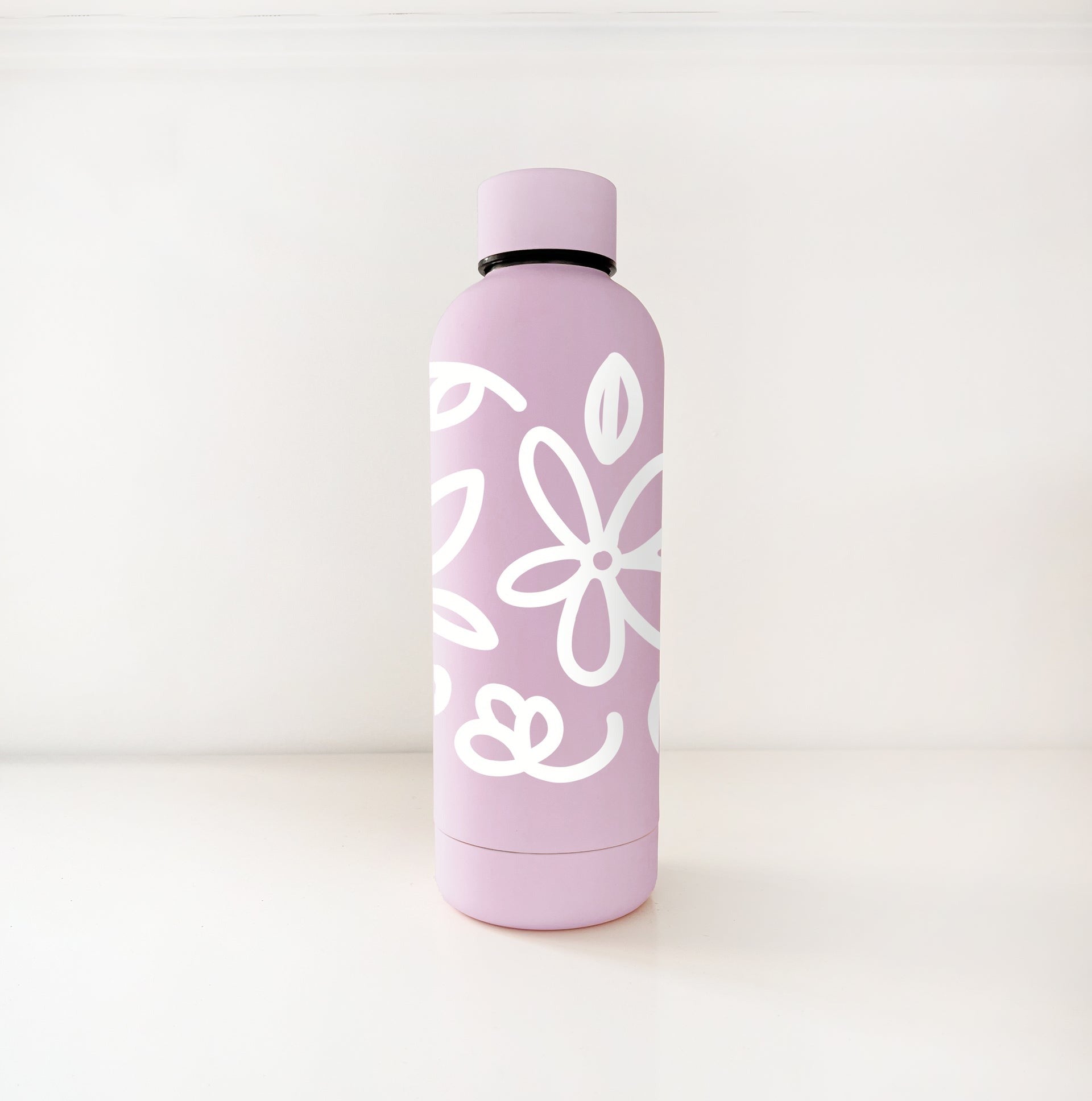 Bouteille lavande en acier inox 17 oz - Fleurs sketch