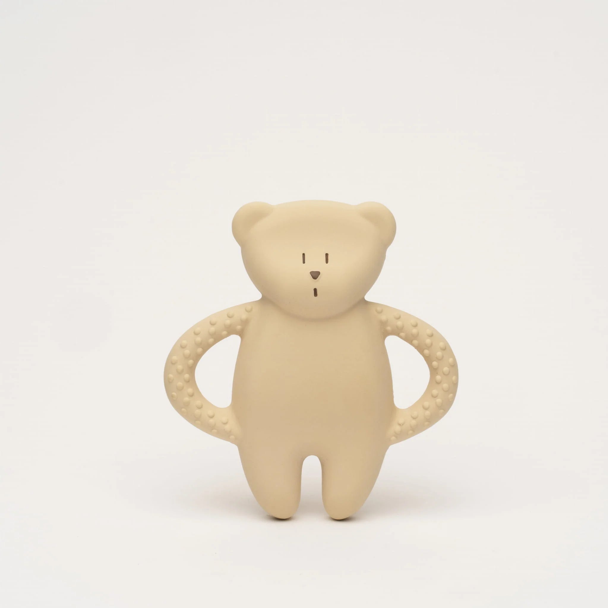 Anneau de dentition en caoutchouc naturel Moonie Bear - Sable