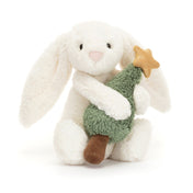 Peluche - Lapin timide avec sapin de Noël