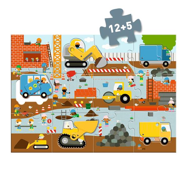 Casse-tête Géant / Le chantier - 12pcs + 5pcs