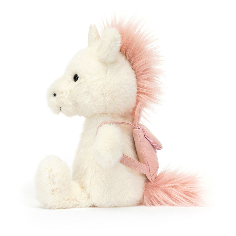 Peluche -  Licorne avec sac à dos