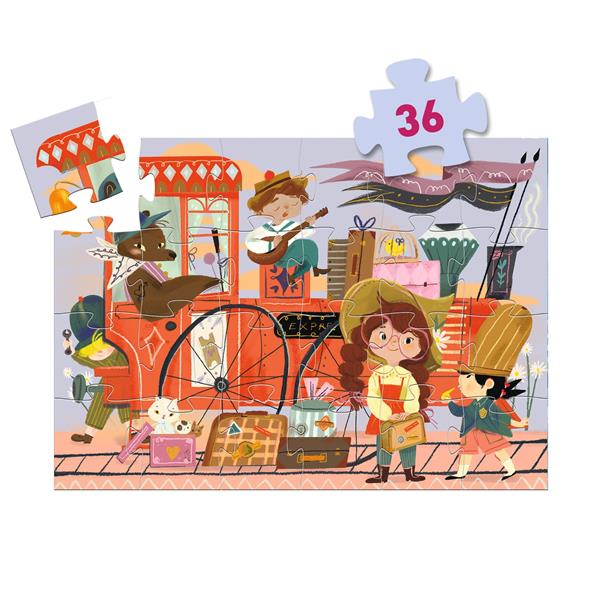 Casse-tête silhouette / Le voyage de Mia - 36 pcs