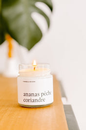 Chandelle de soya - Ananas, pêche et coriandre