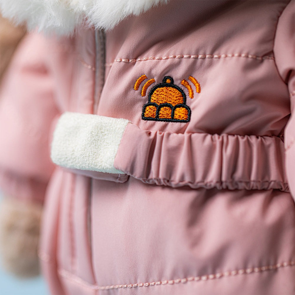 Peluche - Lapin timide « Combinaison de neige »