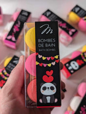 Bombes de Bain - Panda Amoureux (Paquet de 3)