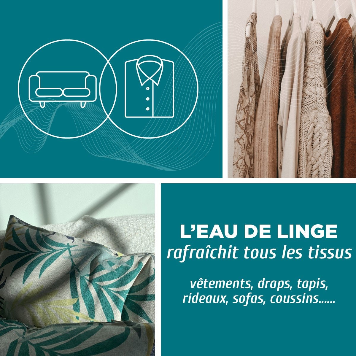 Eau de linge recharge  - Fleur de coton