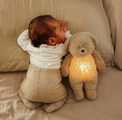 Ours colibri bio Moonie avec lampe - Sable