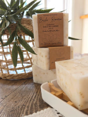 Savon à mains, Basilic - Romarin, collection haut de gamme pour la cuisine 180g.