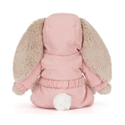 Peluche - Lapin timide « Combinaison de neige »