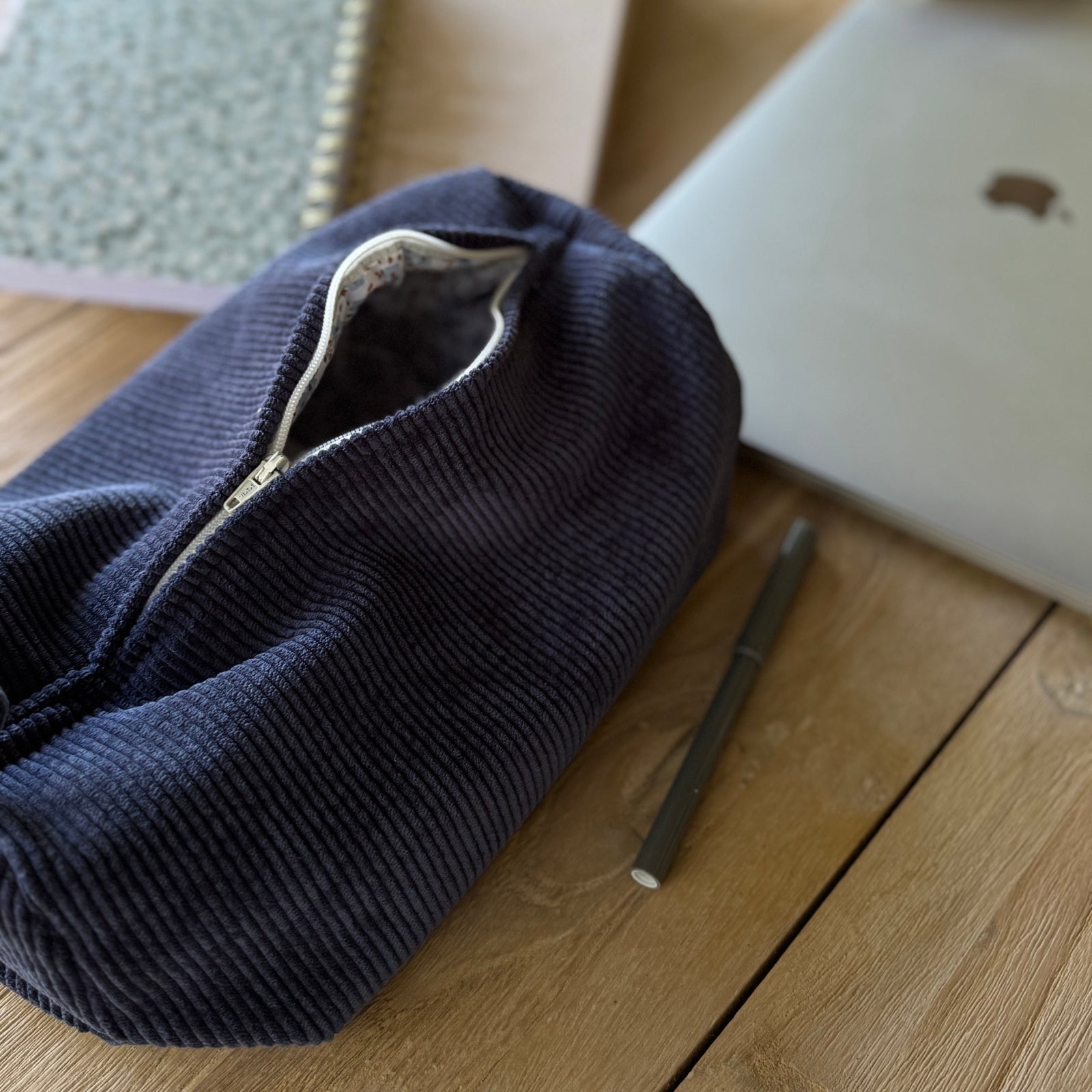 Sac à cosmétique cylindrique format petit - Rose