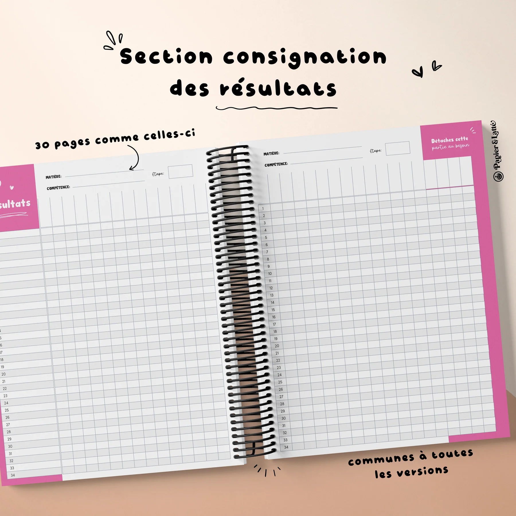 Planificateur pour enseignant 2026-2027 ( 5 périodes 3 Am- 2 Pm)