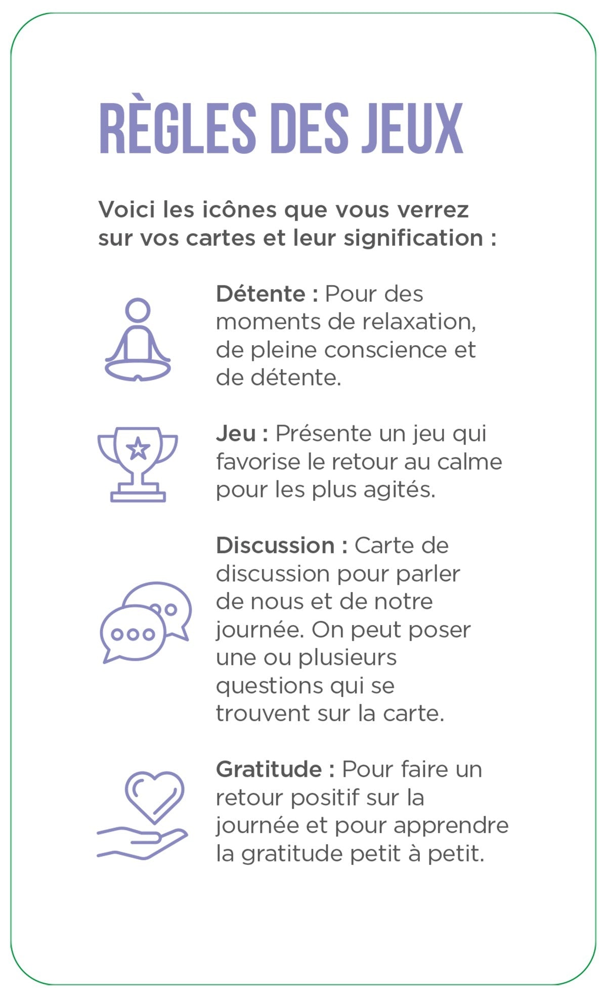 Jeu - Avant d'aller au lit - nos bons moments