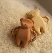 Anneau de dentition en caoutchouc naturel Moonie Bear - Sable
