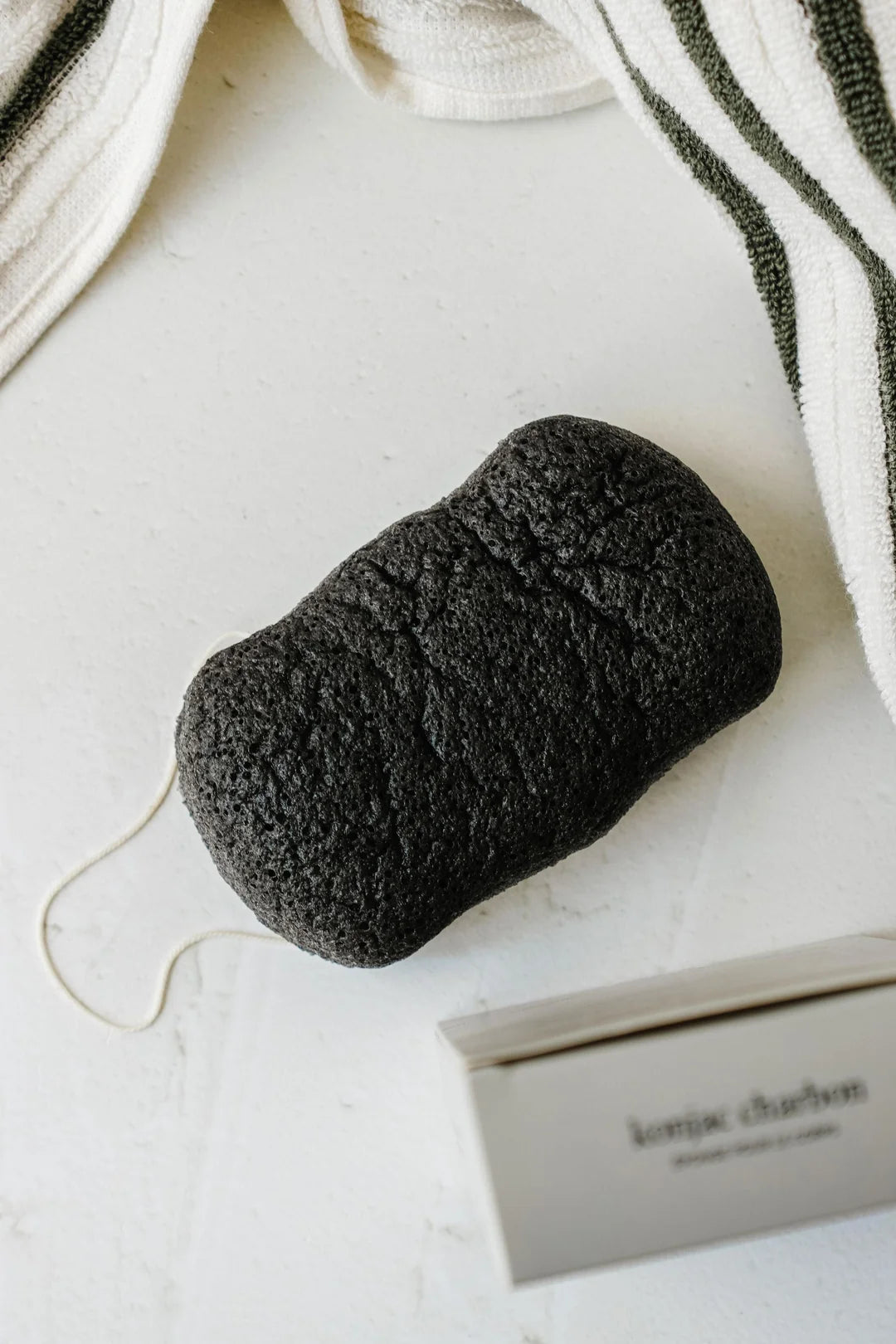Éponge konjac pour le corps - Charbon