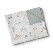 Couverture en minky - Ferme champêtre