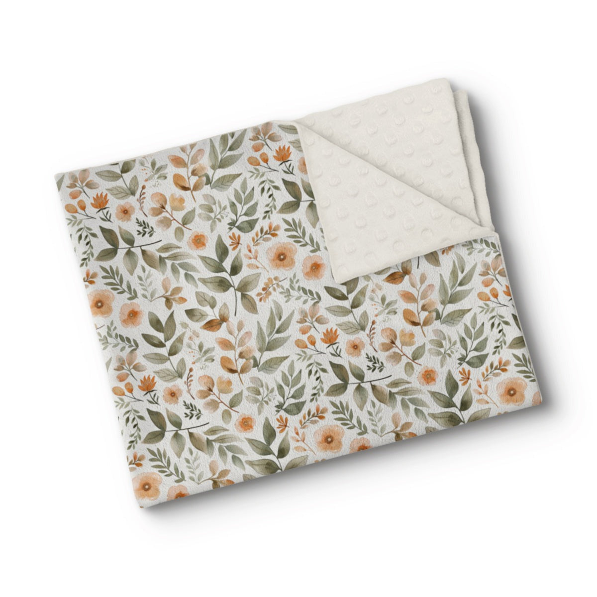 Couverture en minky - Feuillage d'autonme