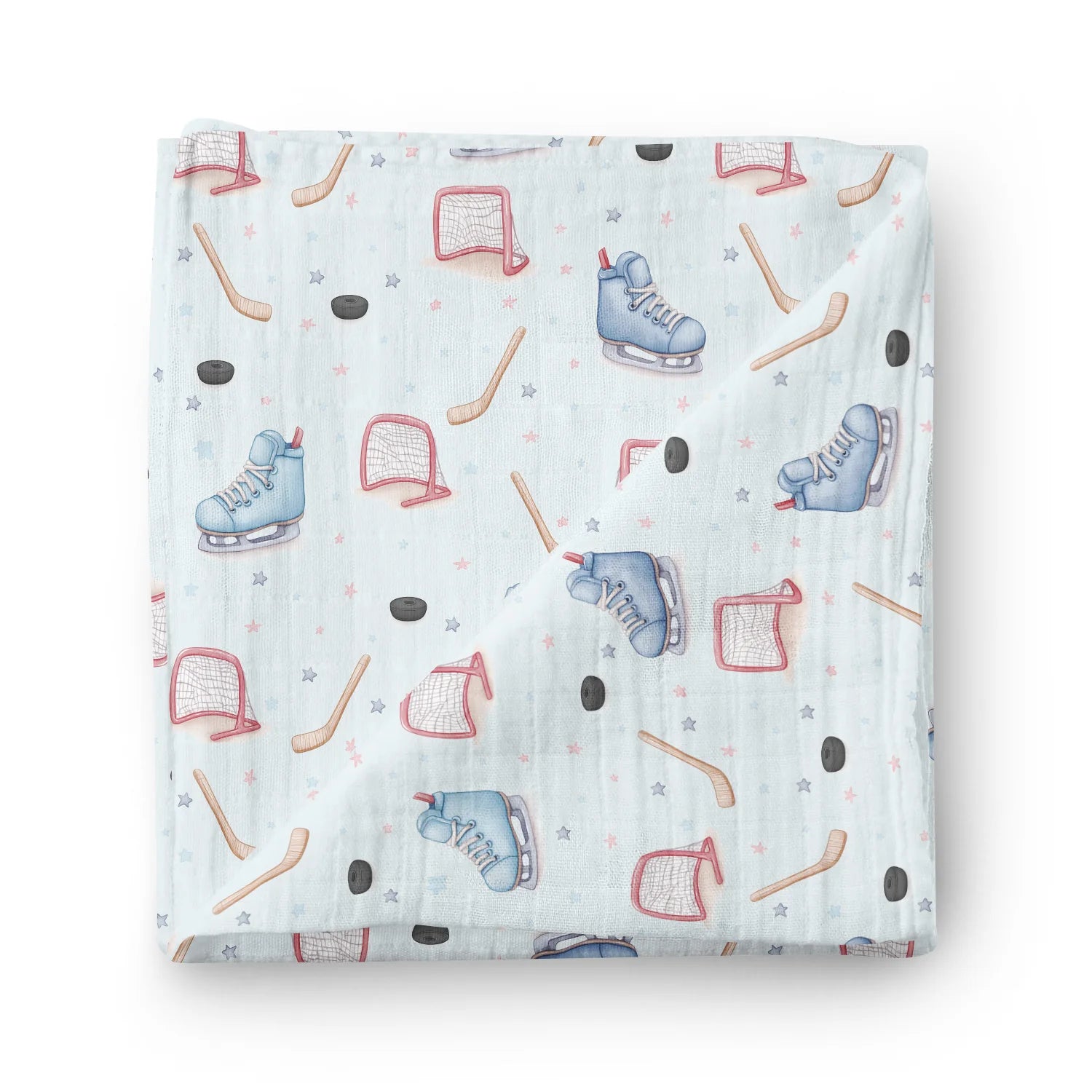 Couverture mousseline de bambou - Hockey
