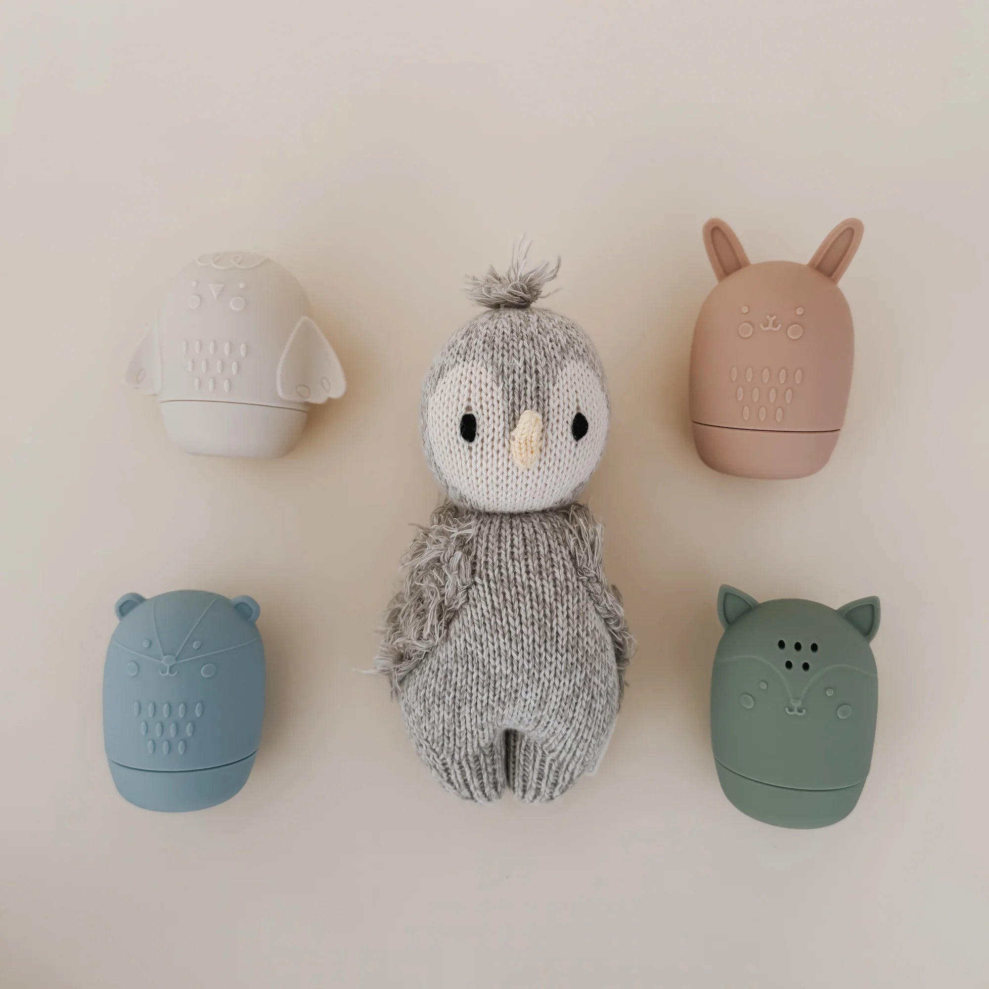 Jouets de bain silicone - Collection Woodland