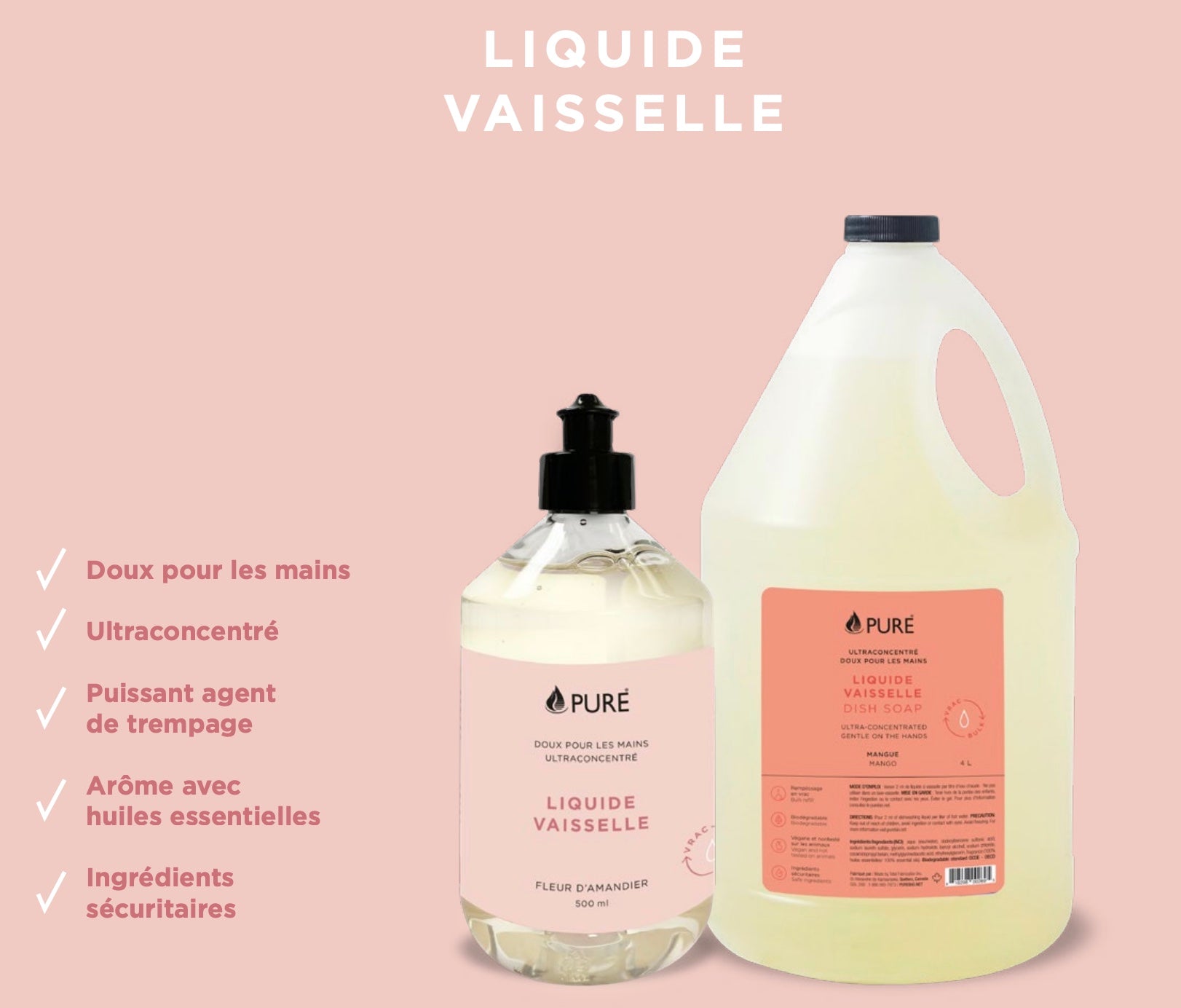 Liquide à vaisselle -  Mangue