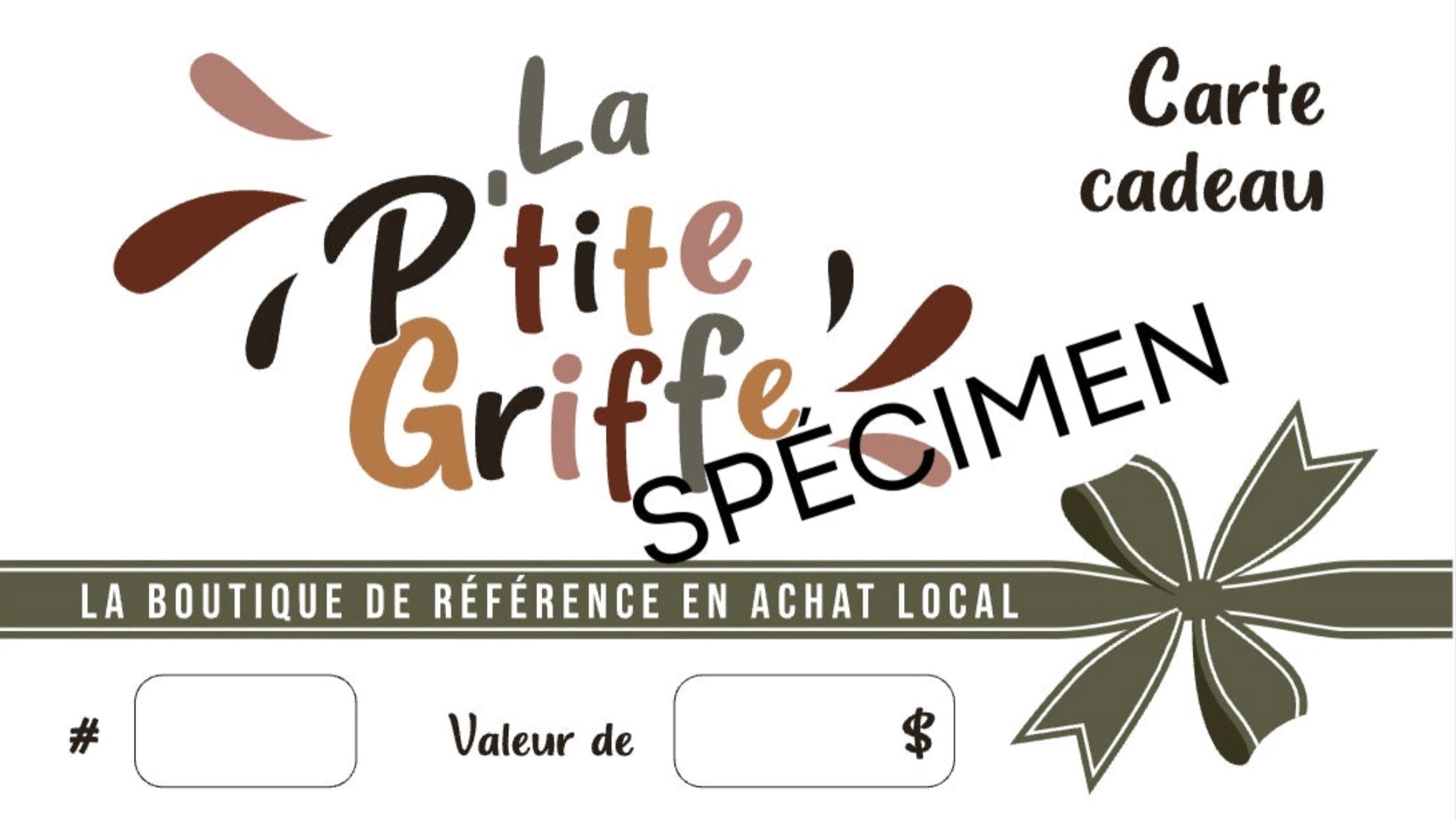 Carte-cadeau - la P'tite Griffe Virtuelle