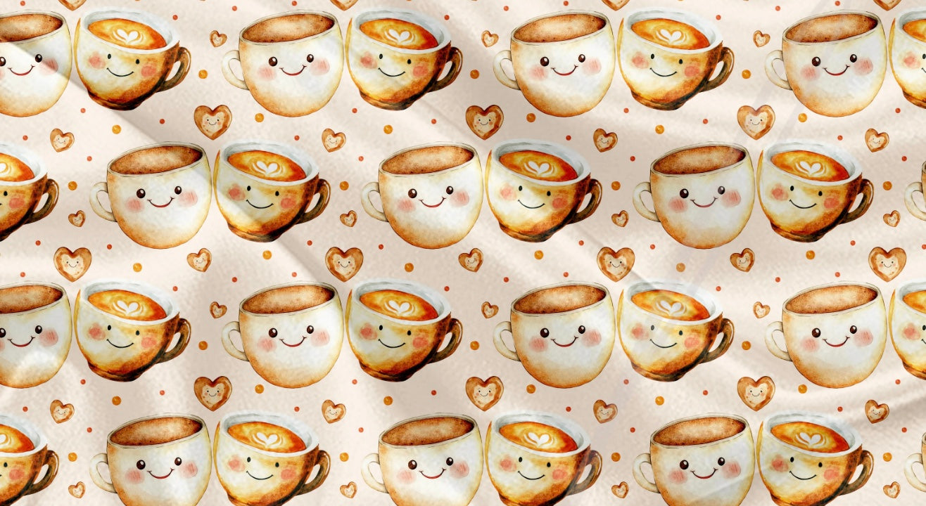 Couverture en minky - Kawaii café