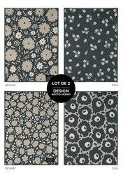 Linge vitres et miroirs Ombre de lin (lot de 2)