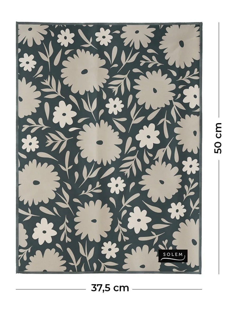 Linge vitres et miroirs Ombre de lin (lot de 2)