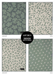 Linge vitres et miroirs Mousse de tilleul (lot de 2)