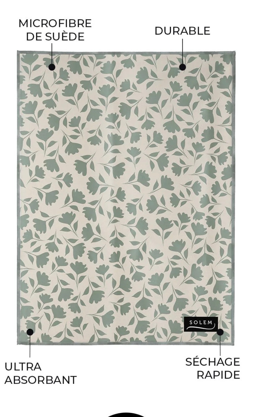 Linge vitres et miroirs Mousse de tilleul (lot de 2)