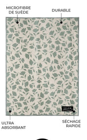 Linge vitres et miroirs Mousse de tilleul (lot de 2)