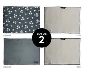 Tapis de séchage pour vaisselle - Ombre Florale (lot de 2)