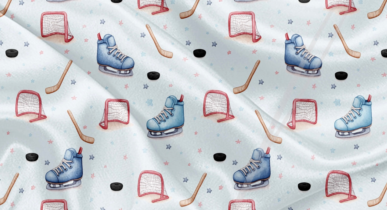 Couverture en minky - Baby hockey