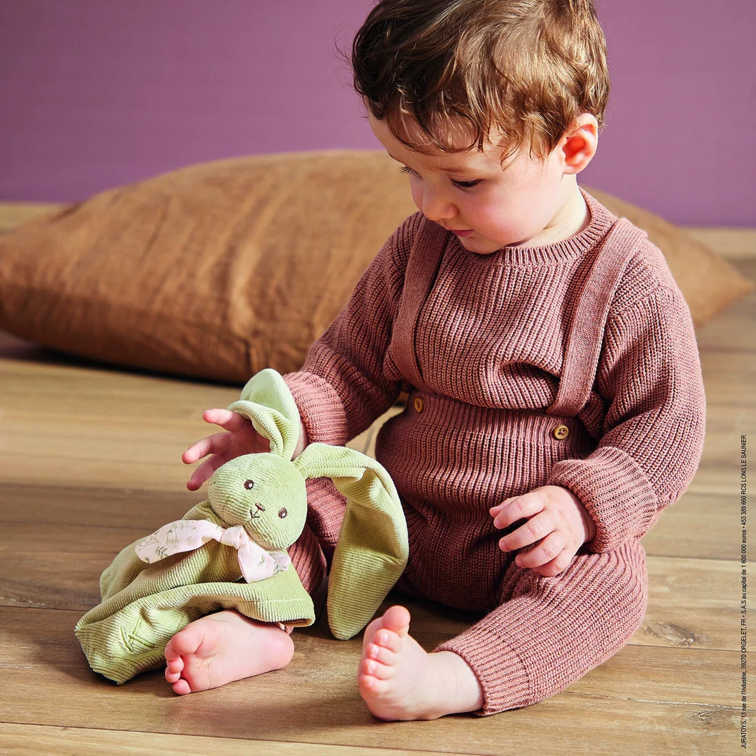 Lapinoo - Doudou lapin vert