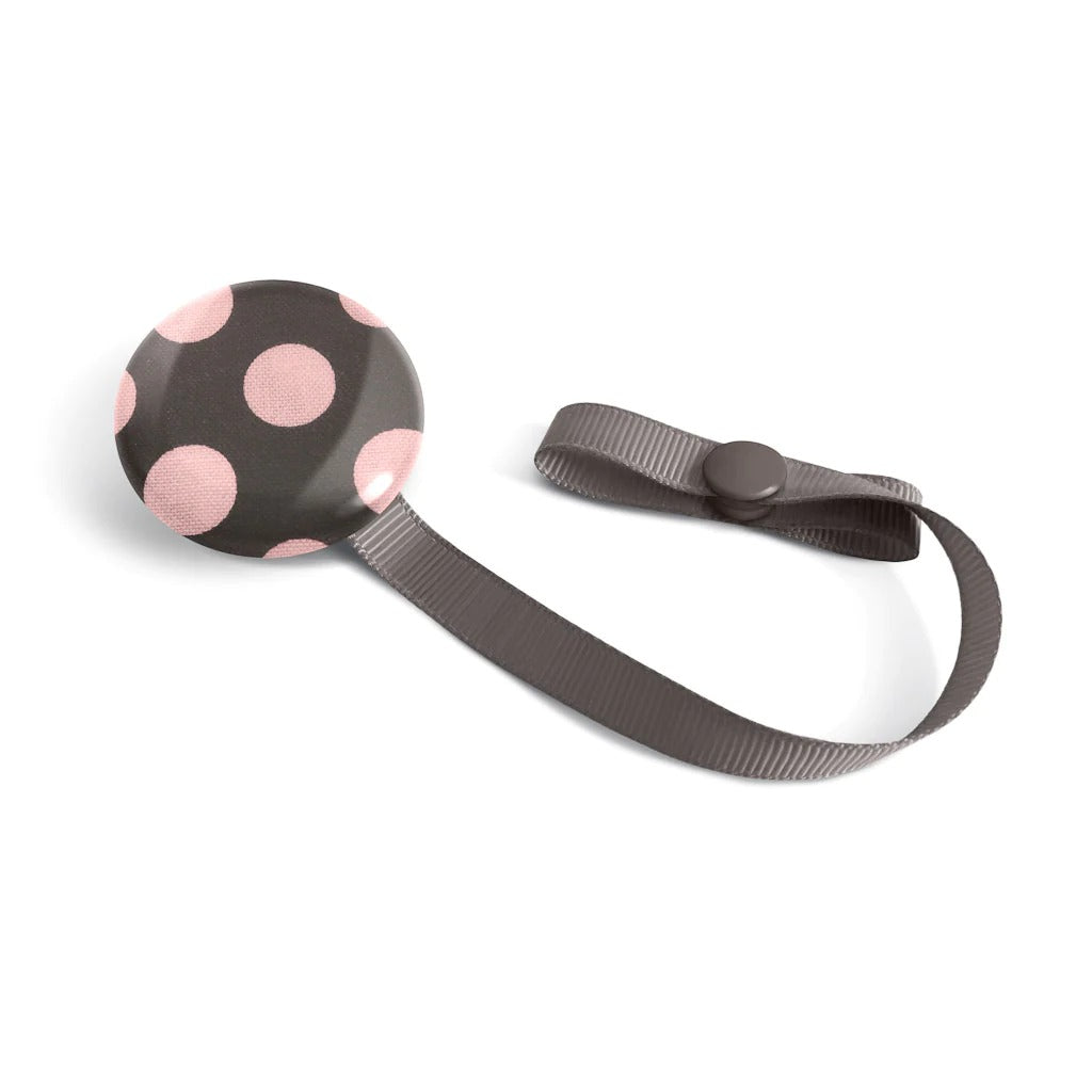 Attache suce - Pois rose gris