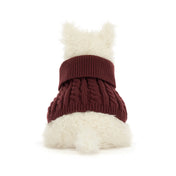 Peluche - Munro Scottie Dog 'Winter Jumper' DIspo mi octobre Réservation possible