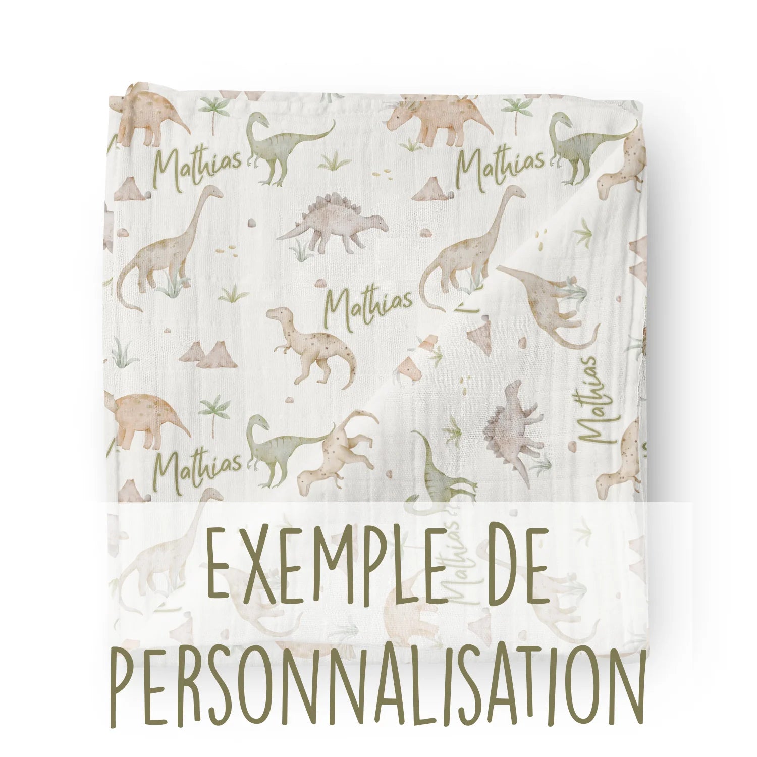 Couverture mousseline de bambou - Pirouette cacahuète