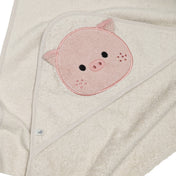 Serviette à capuchon (enfants) - Cochon