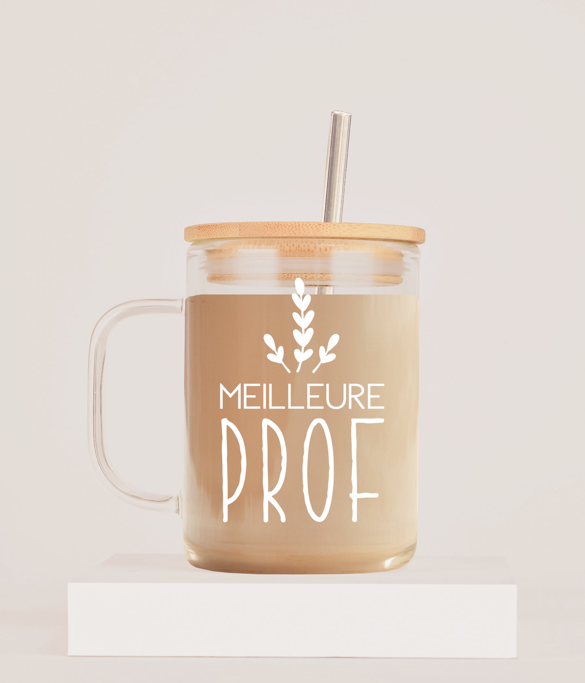 Tasse Boho – Meilleure Prof | 17 oz avec paille
