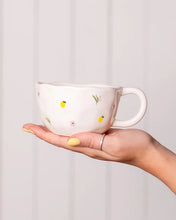 Tasse en céramique - Citrons et fleurs