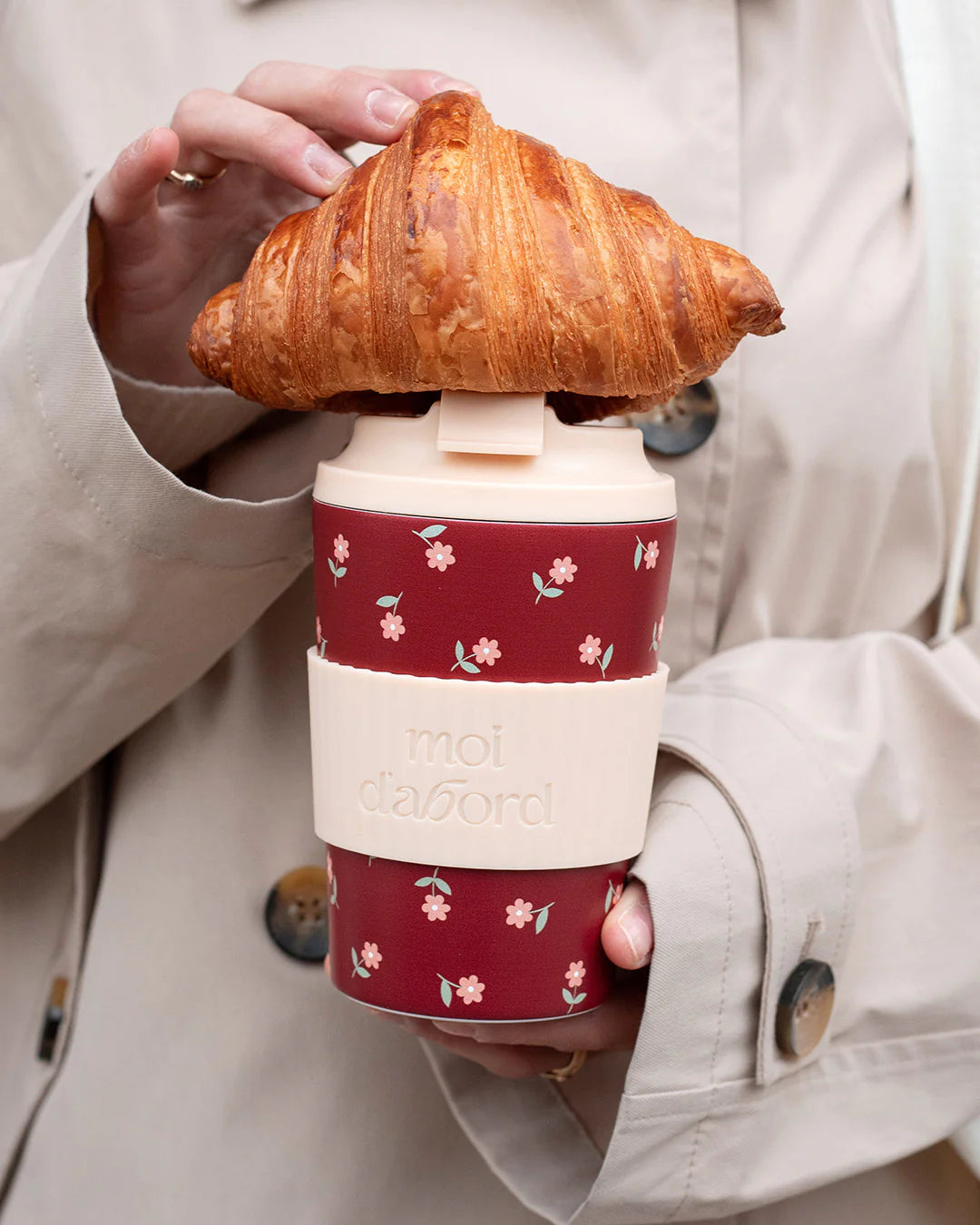 Tasse de voyage isotherme Fleurs réconfortantes