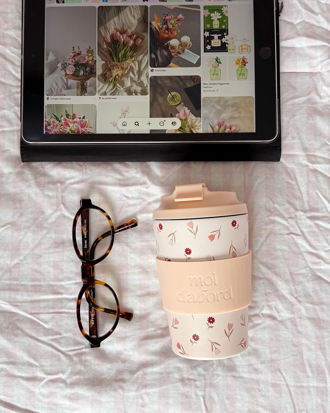 Tasse de voyage isotherme Mélange floral