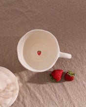 Tasse en céramique - Rayures de fraises