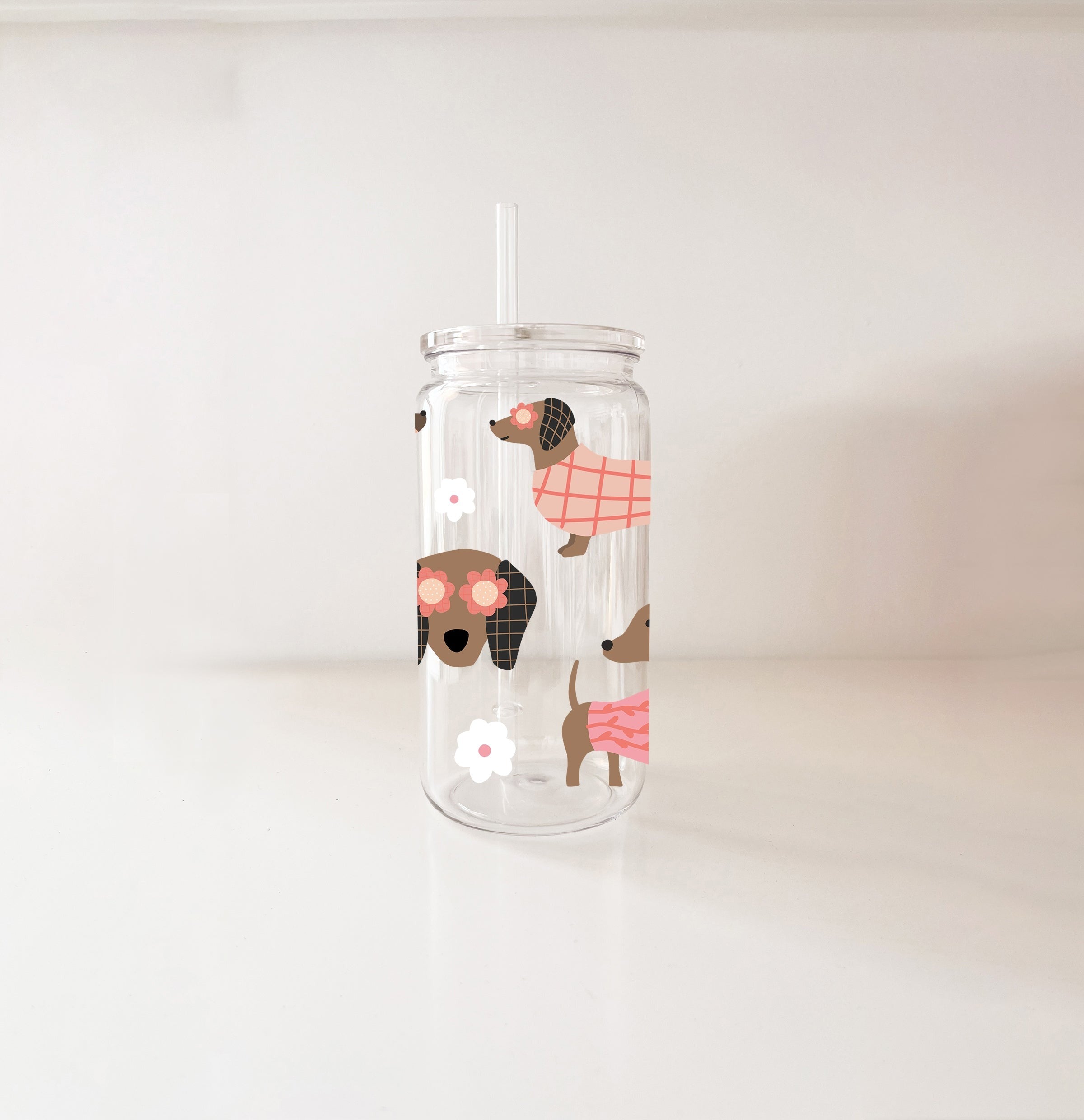 Verre en plastique - Teckels du printemps