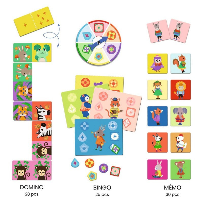 Jeu - Bingo Memo Domino - Les p'tits copains
