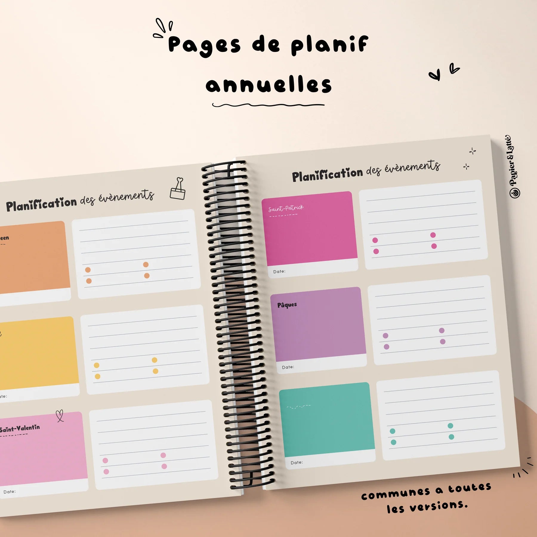 Planificateur pour enseignant 2026-2027 ( 5 périodes 3 Am- 2 Pm)