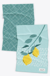 Linges à vaisselle - Les citrons (Lot de 2)